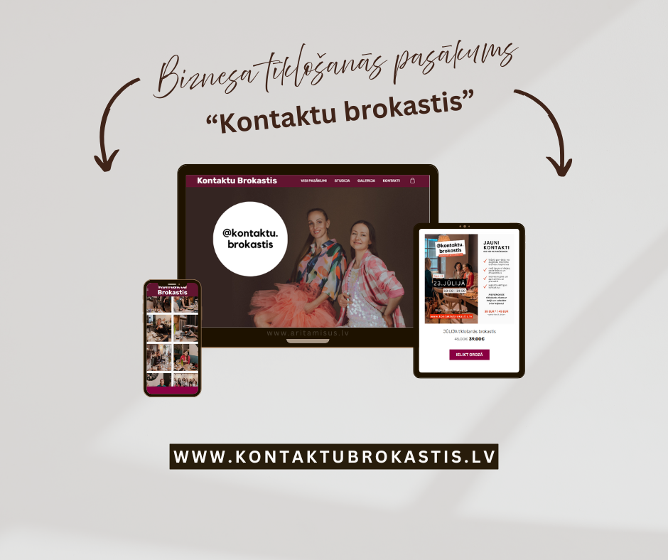 Responsīva, viegli administrējama mājaslapa e-komercijas platformā