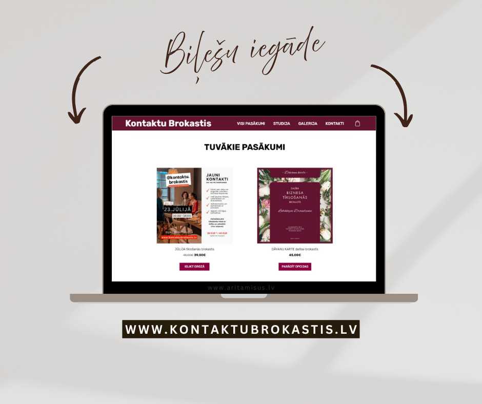 Tīklošanās pasākuma 'Kontaktu brokastis' biļešu iegāde